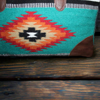 Large Weekender Southwestern Duffel Bag Kelsey Saddle Blanket Bag 100% Leather Handles