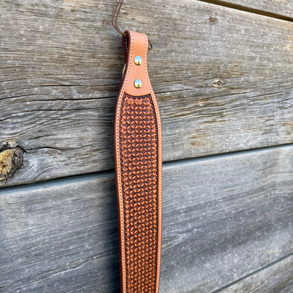 Hand Tooled Geometric Rifle Sling