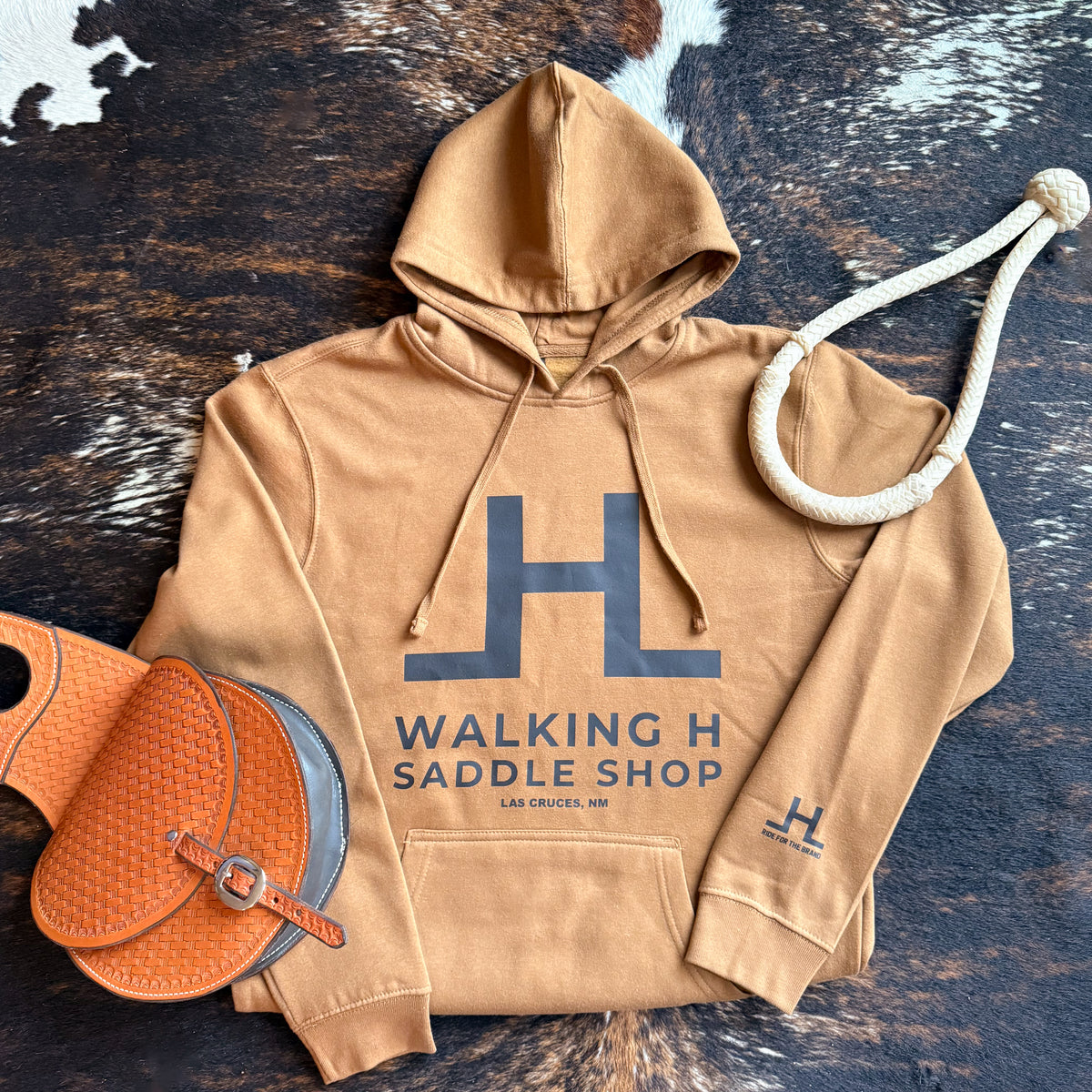 Saddle Brown Hoodie with Walking H Logo