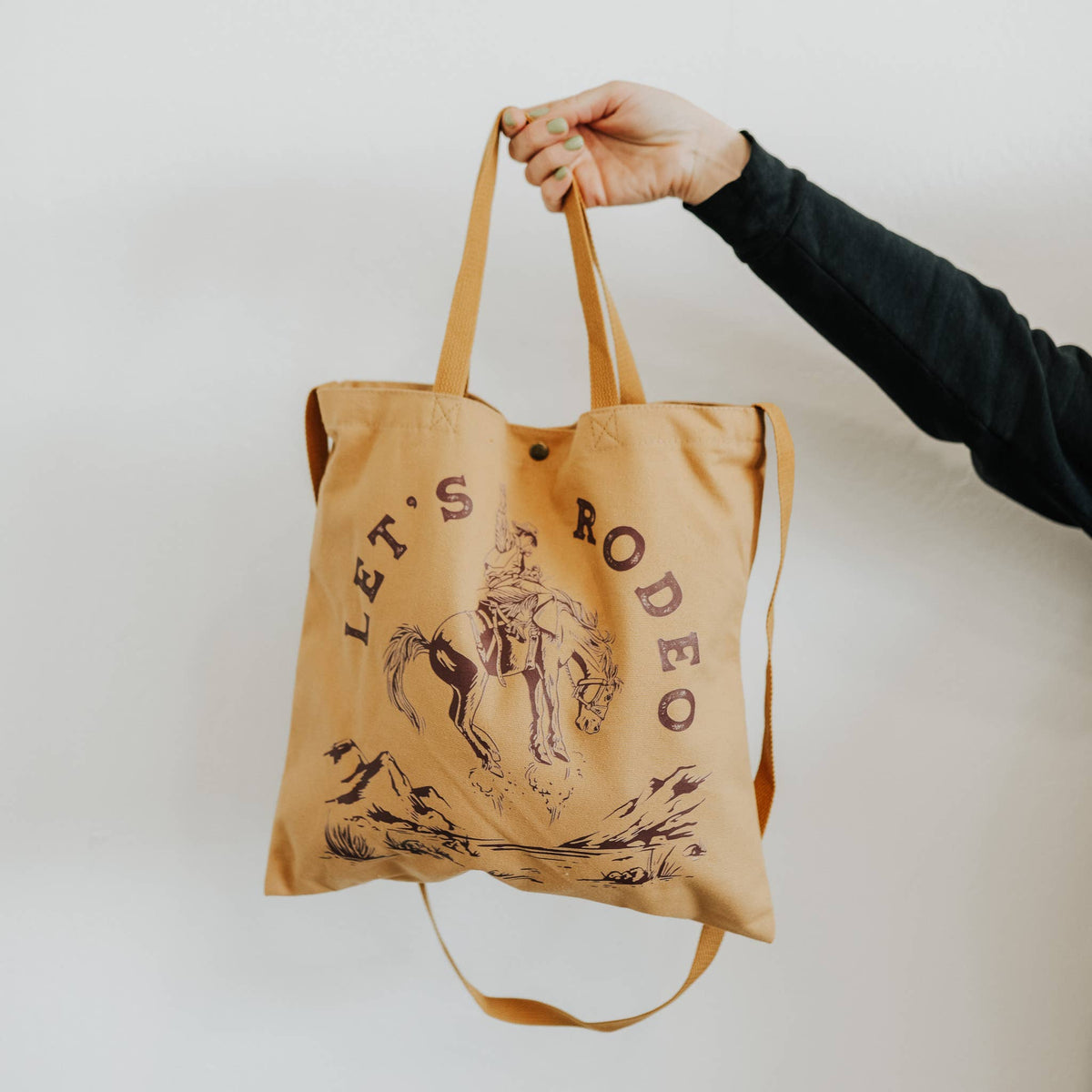 Let's Rodeo Canvas Tote Bag