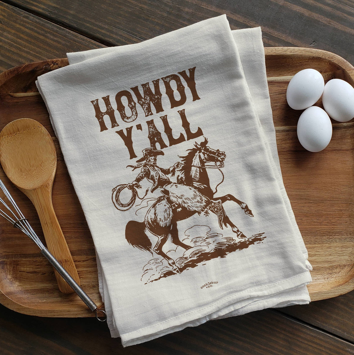 Howdy Y'all - Old Fashioned Tea towel